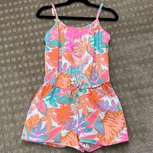 Cat & Jack Pink and Orange Floral Romper